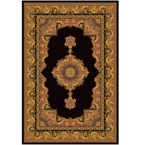Hand-Knotted Parthian Diadem Persian Silk Rug (6’11” × 10’4”)